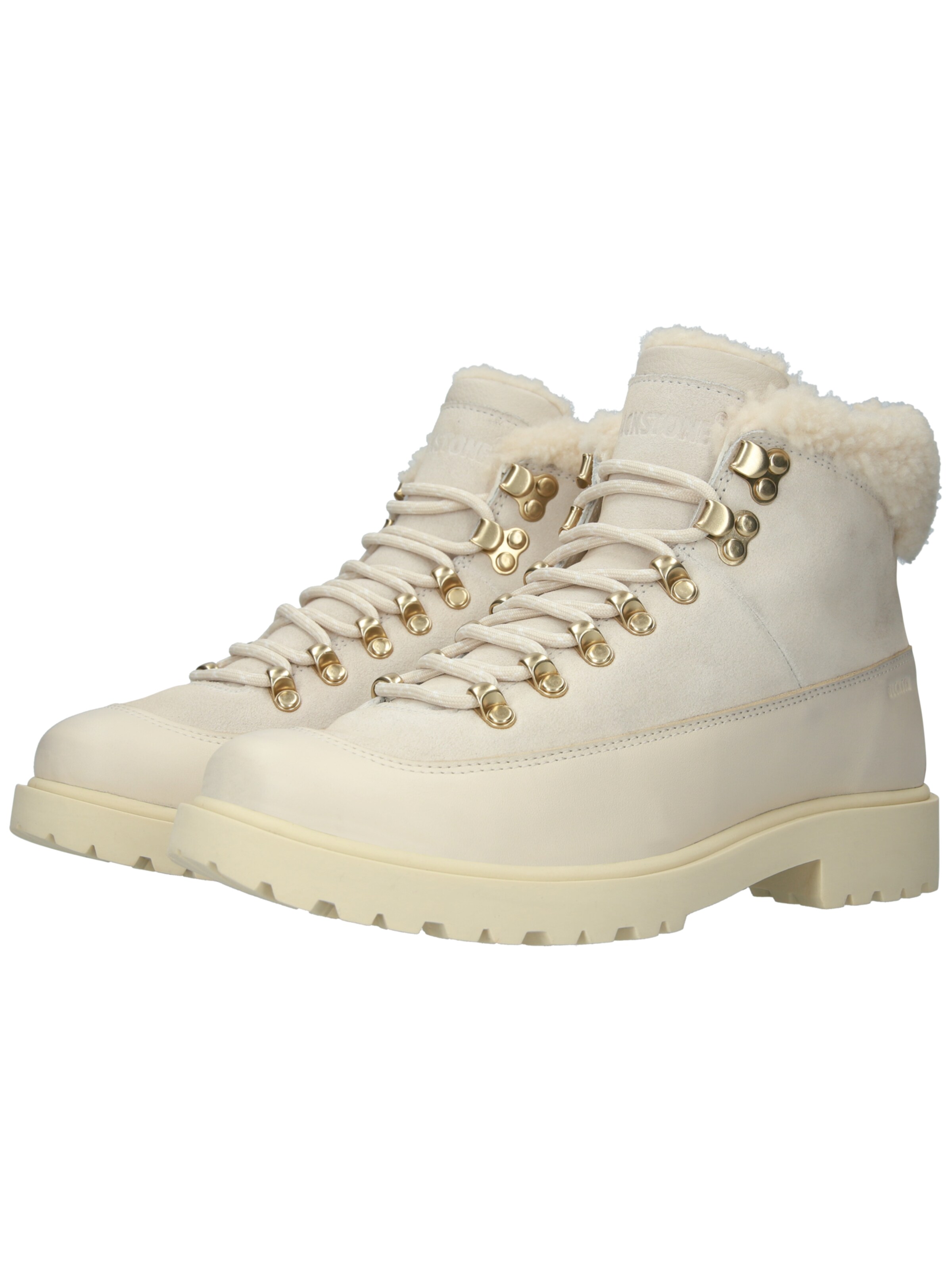 BLACKSTONE Schnürstiefelette 'Rock Bear CL253' in Weiß