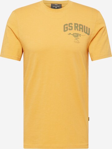 T-Shirt G-Star RAW en orange : devant