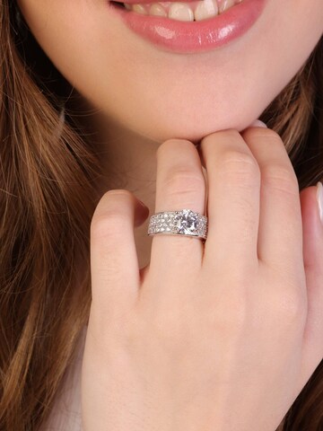 Lucardi Ring in Silver