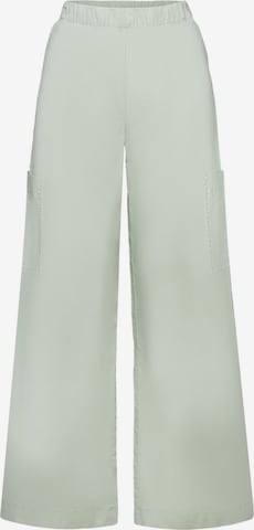 ESPRIT Wide leg Cargo Pants in Green: front