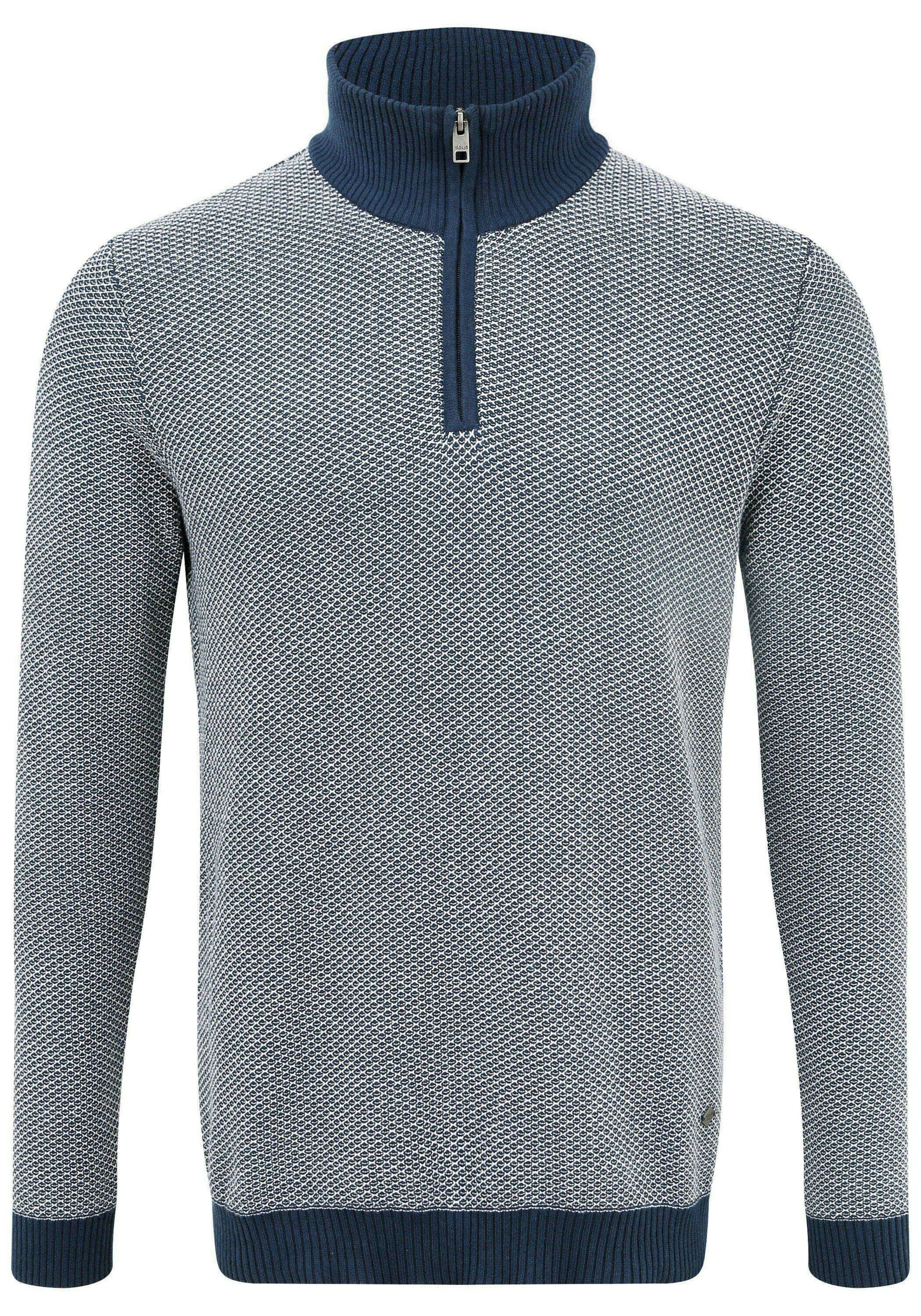 !Solid Sweater 'Duncan' in Blue: front