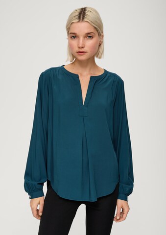 QS Blouse in Green: front