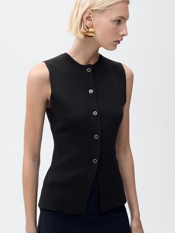 MANGO Vest 'MATILDA' in Black: front