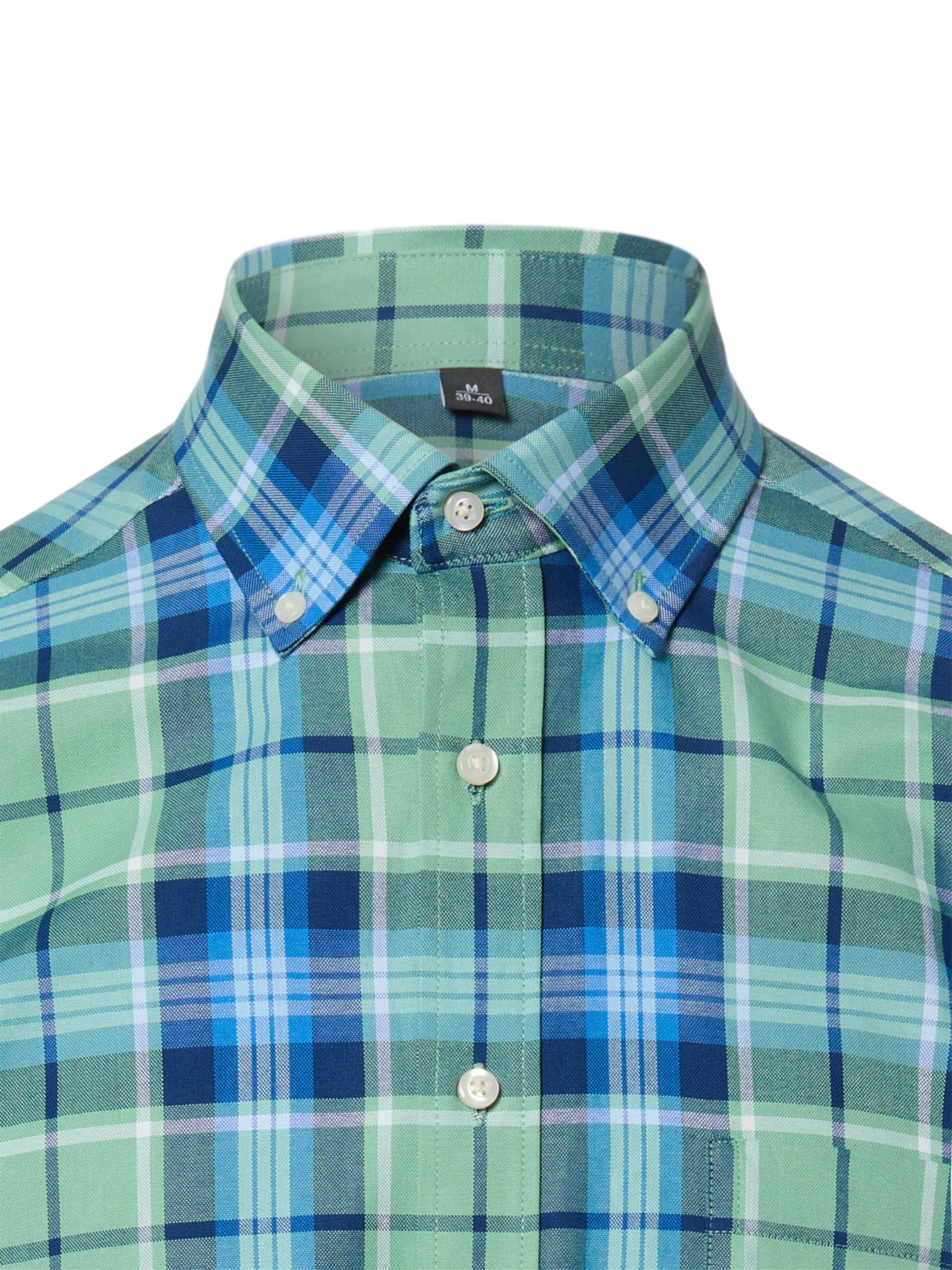 Nils Sundström Regular fit Overhemd in Groen