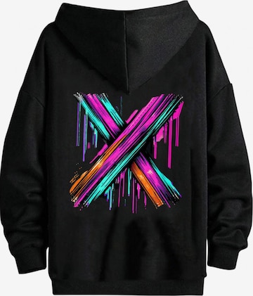 RMK Sweatshirt 'X' in Schwarz: Vorderseite