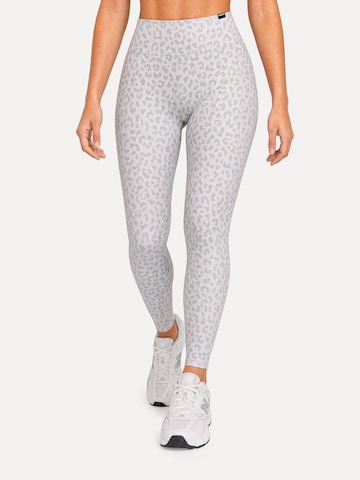 Smilodox Skinny High Waist Leggings ' Velvara ' in Grau: Vorderseite