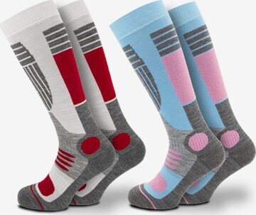 Chaussettes de sport 'Ski Maria' Occulto en bleu : devant