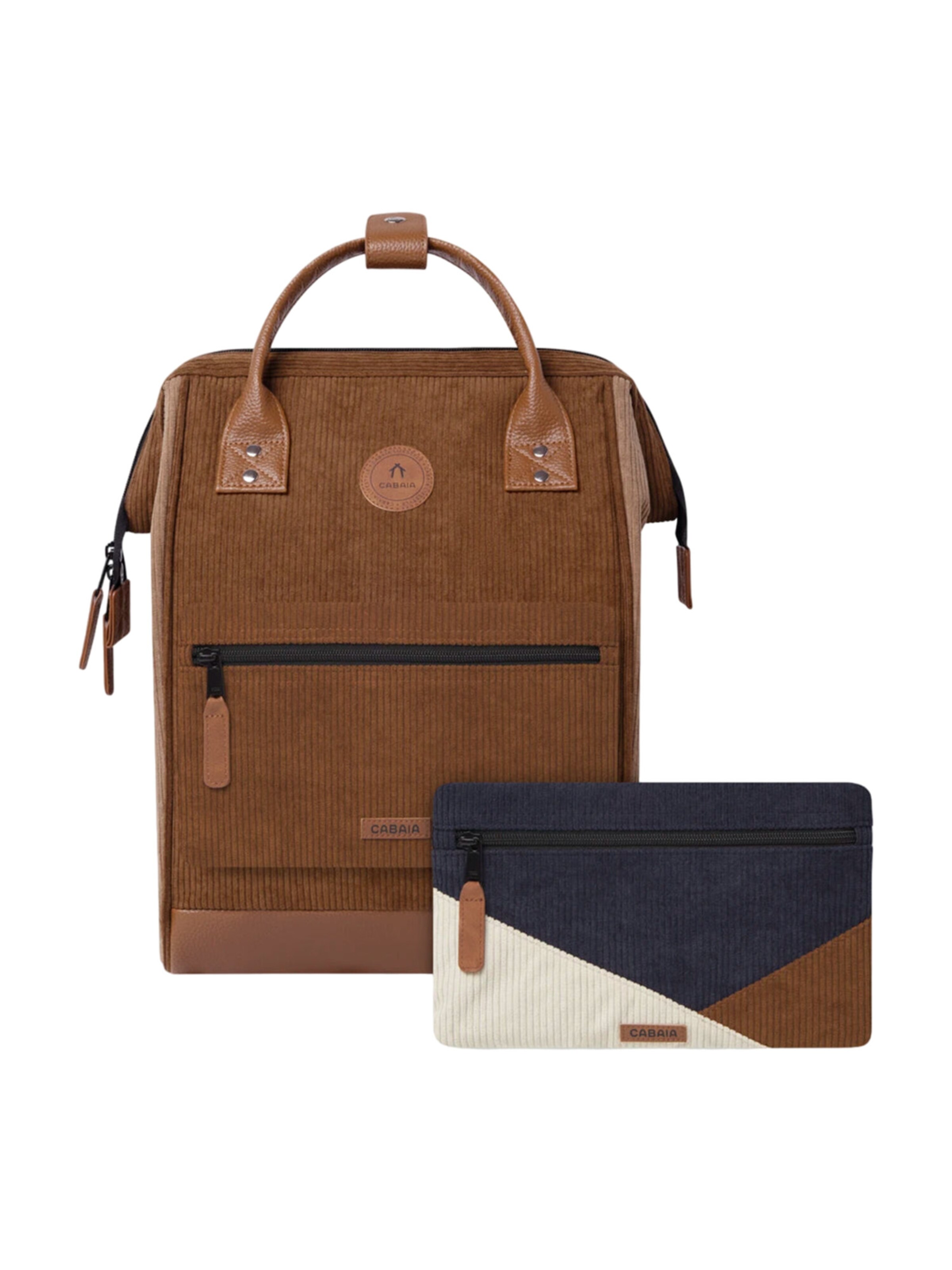 Cabaia Backpack 'Canton M' in Brown: front