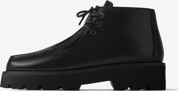 Cizme glezne 'FROSTY MORNING WALK' de la L37 HANDMADE SHOES pe negru: față