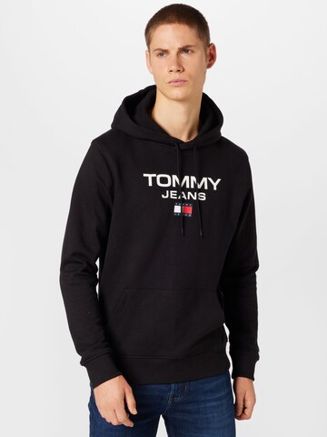 TOMMY HILFIGER Суичър в черно: отпред