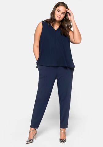 SHEEGO Jumpsuit in Blauw: voorkant