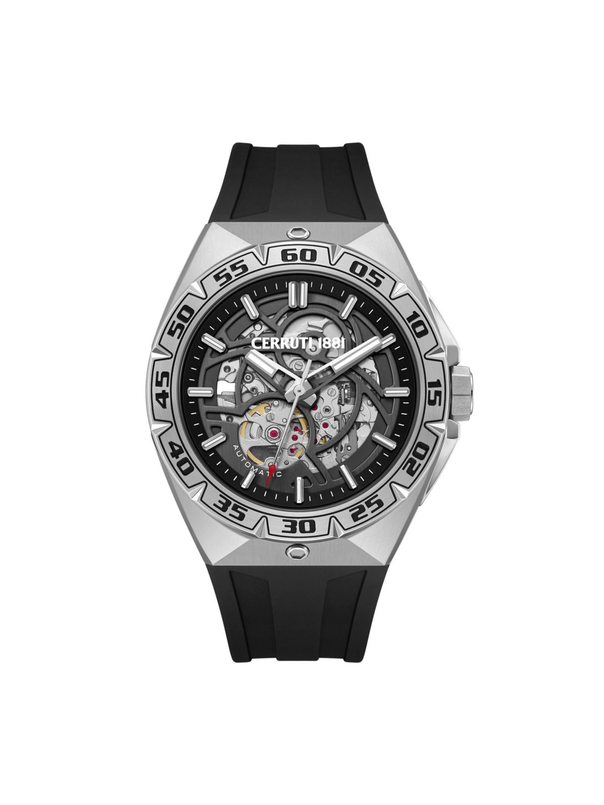CERRUTI 1881 Analog watch 'Automatic watch Arrezo' in Black: front