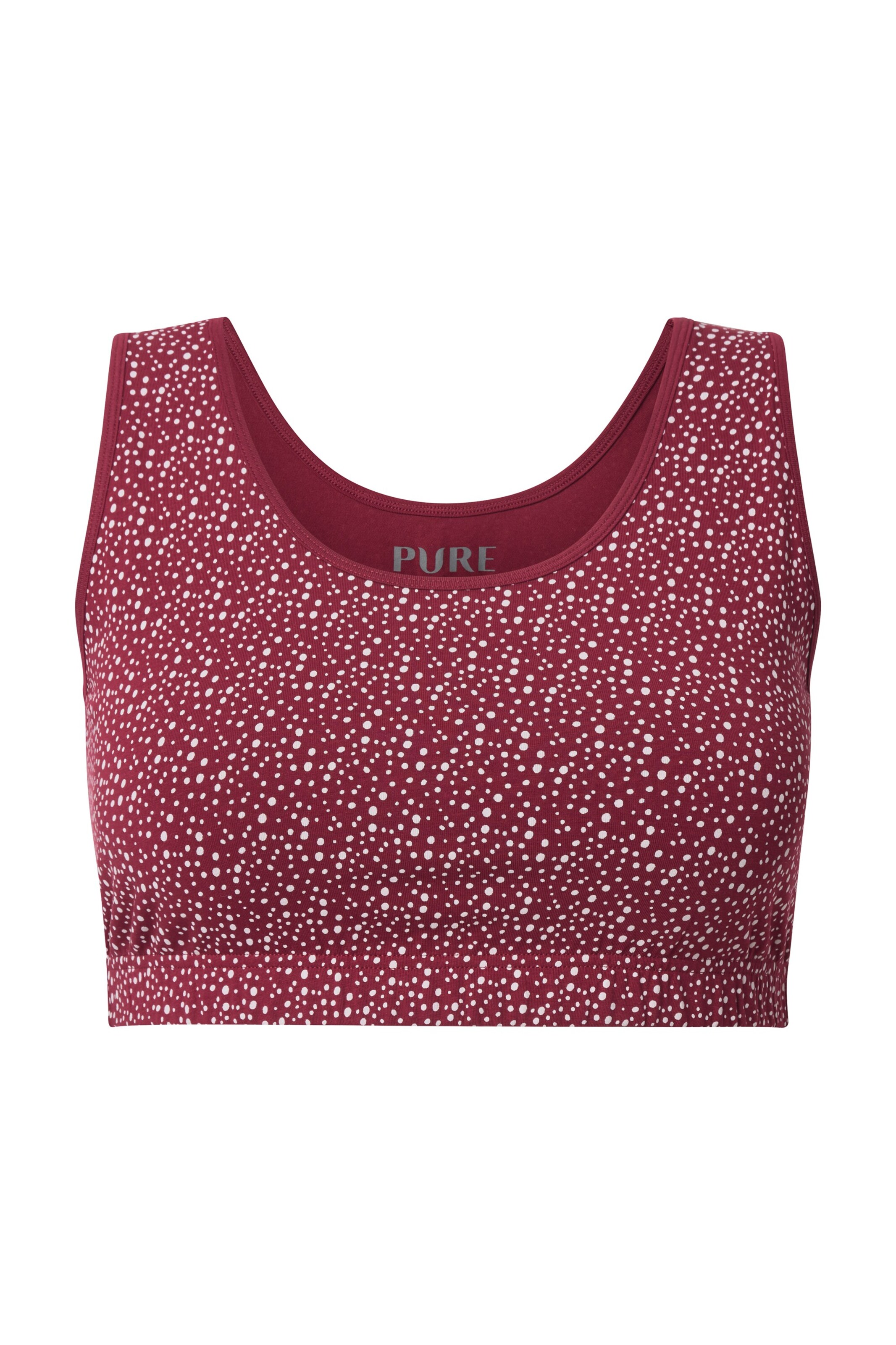 Ulla Popken Bralette Bra in Red: front