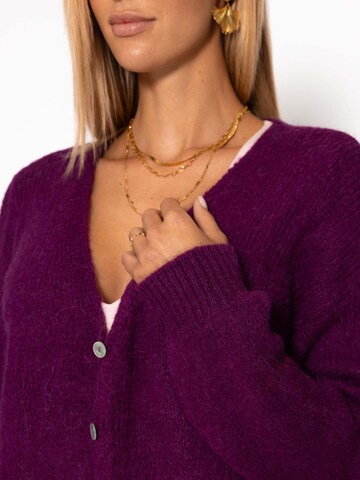SASSYCLASSY Oversized Cardigan in Purple