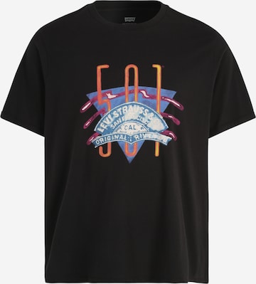 Levi's® Big & Tall T-shirt i svart: framsida