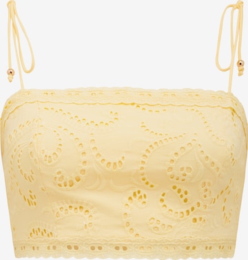 Haut 'Emelia' Forever New Petite en jaune : devant
