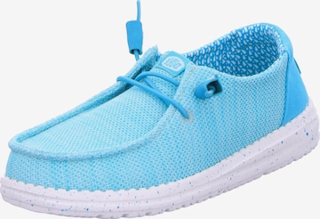 HEY DUDE Classic Flats 'Wendy Stretch Sox' in Blue: front