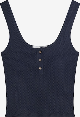 BershkaTop s naramenicama - plava boja: prednji dio