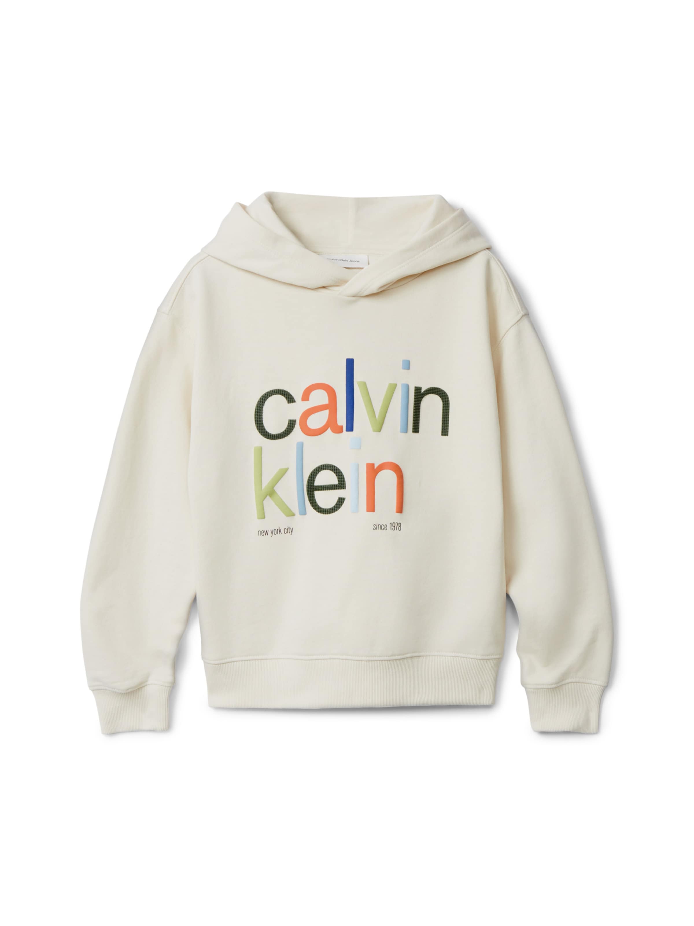 Calvin Klein Mikina – béžová: přední strana