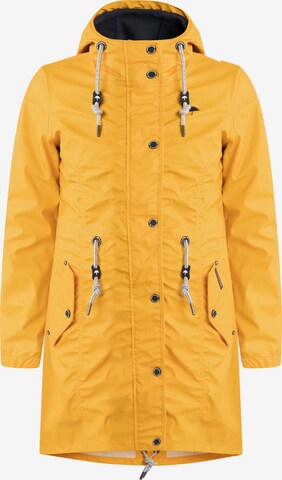 Manteau fonctionnel Schmuddelwedda en jaune : devant