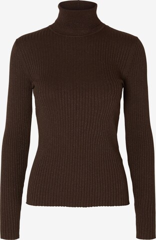 SELECTED FEMME Sweater in Brown: front