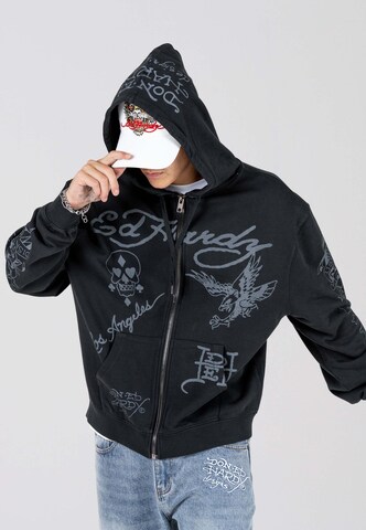 Ed Hardy Tréning dzseki 'Death-Before' - fekete