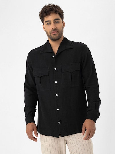 Dandalo Button Up Shirt in Black, Item view