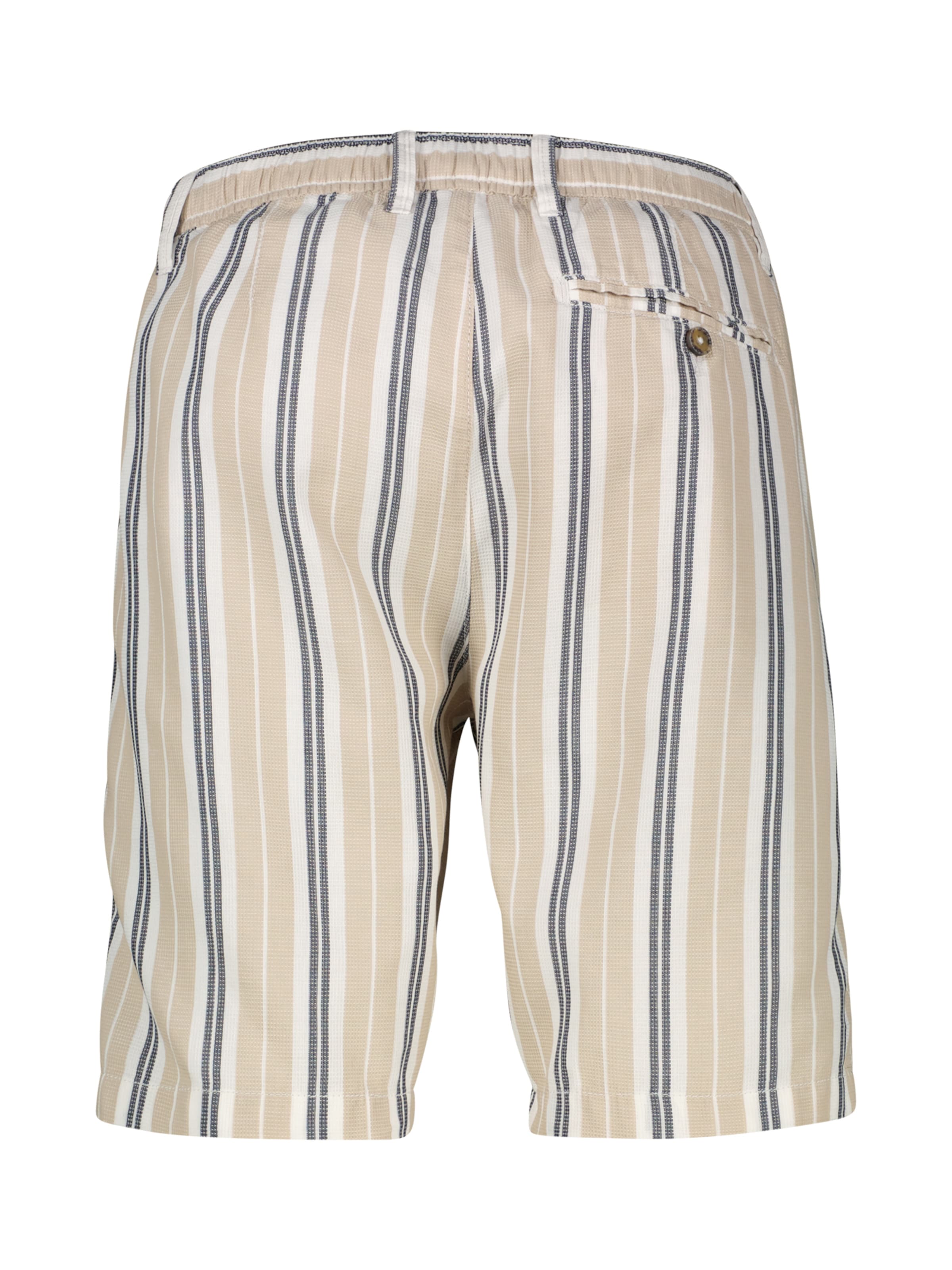 LERROS Regular Chino-Shorts aus Baumwolle mit modischem Streifenmuster in Beige