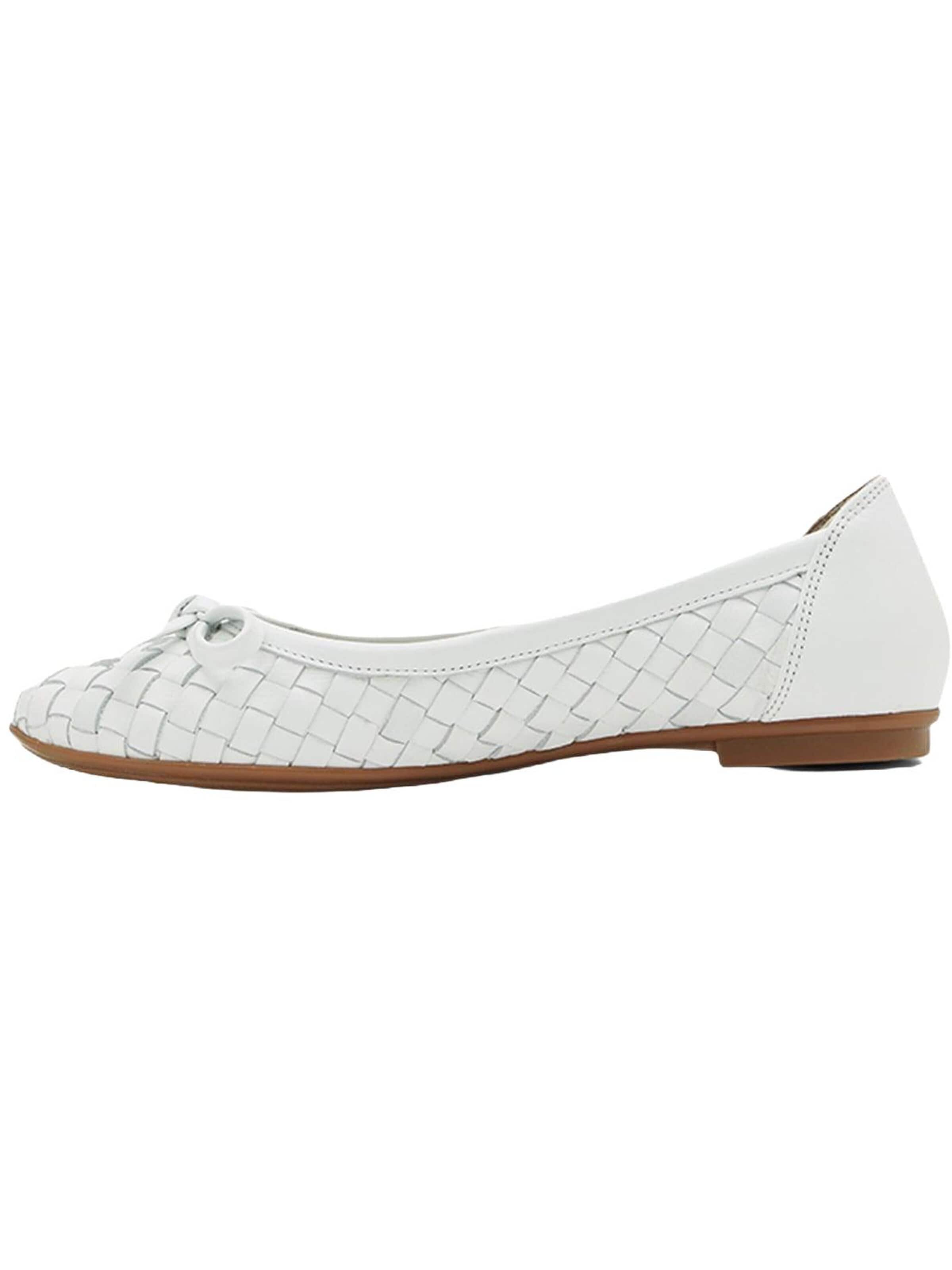 Desa Ballet Flats 'Ballerinas' in White: front