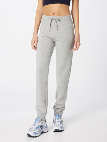 Effilé Pantalon Champion Authentic Athletic Apparel en gris : devant