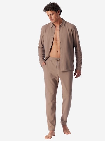 Pantalon de pyjama ' Mix Relax ' SCHIESSER en beige