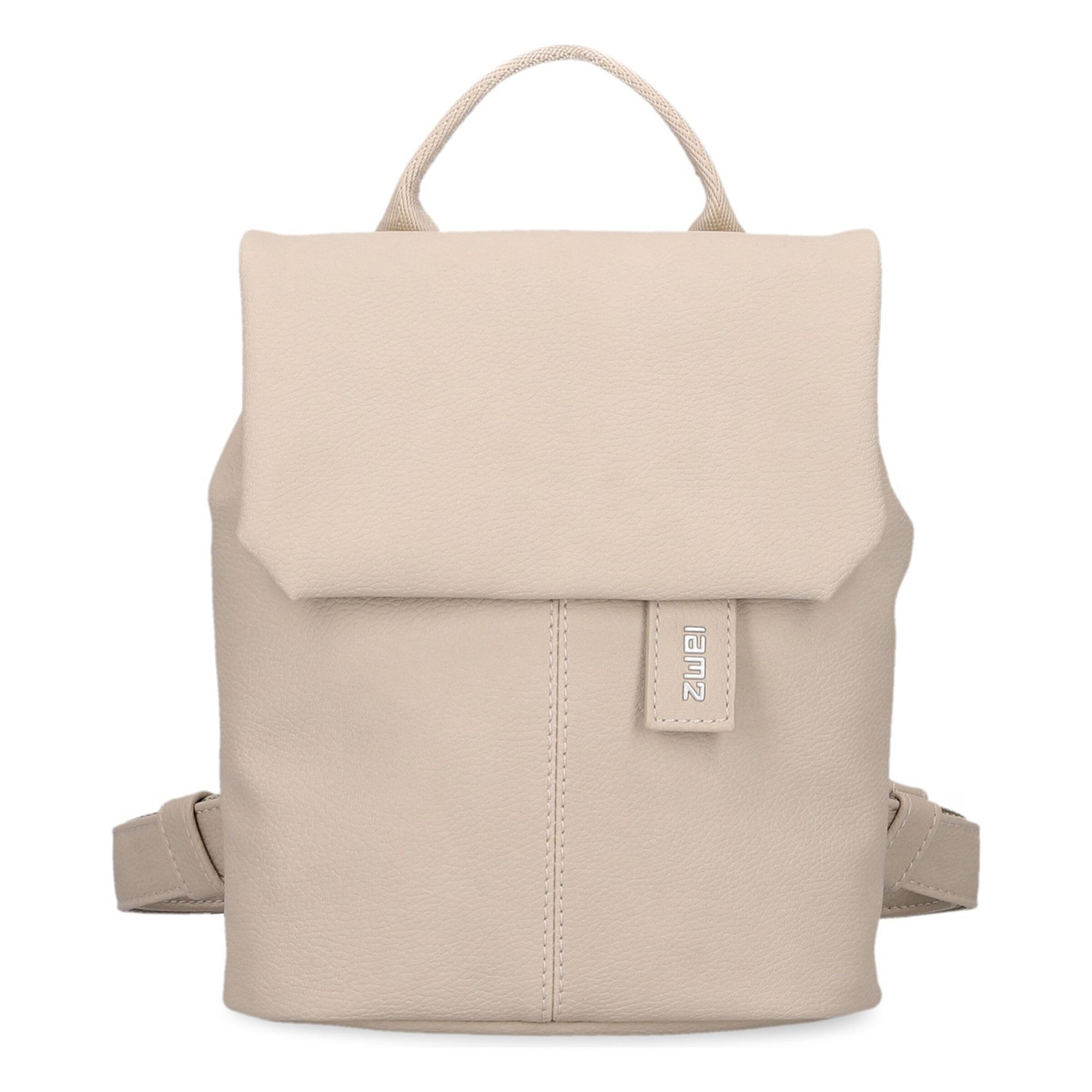 ZWEI Backpack 'Mademoiselle.M' in Beige: front