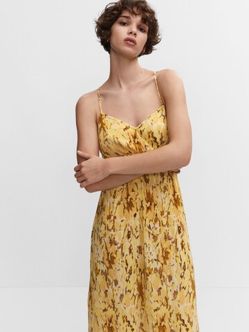 Robe d’été MANGO en jaune : devant