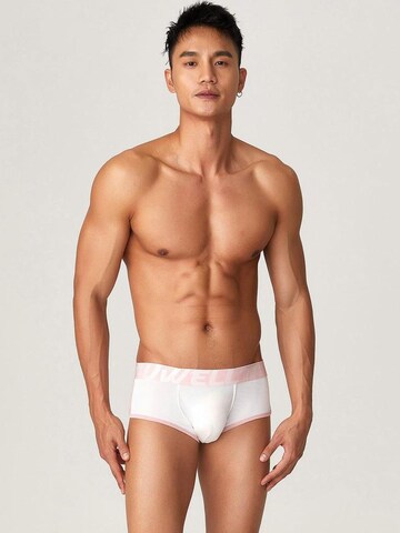 TAUWELL Boxershorts 'Nano Slits' in Weiß: Vorderseite