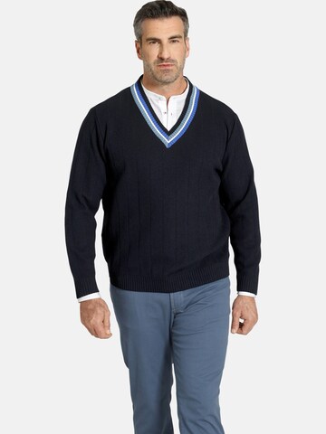 Charles Colby Pullover ' Earl Jabbe ' in Blau: predná strana