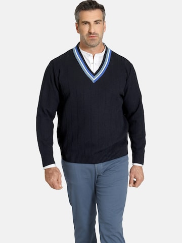 Charles Colby Sweater ' Earl Jabbe ' in Blue: front