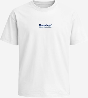 Neverless Shirt 'Beach Social Club' in White: front