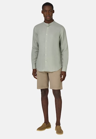Boggi Milano Regular Fit Hemd in Grün