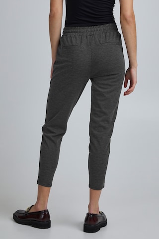 ICHI Slim fit Pleat-Front Pants 'IHKATE PA' in Grey