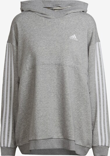 ADIDAS PERFORMANCE Sportsweatshirt in graumeliert / weiß, Produktansicht