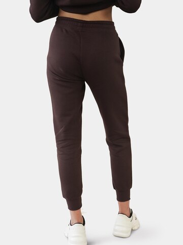 Regular Pantalon Ombre en marron