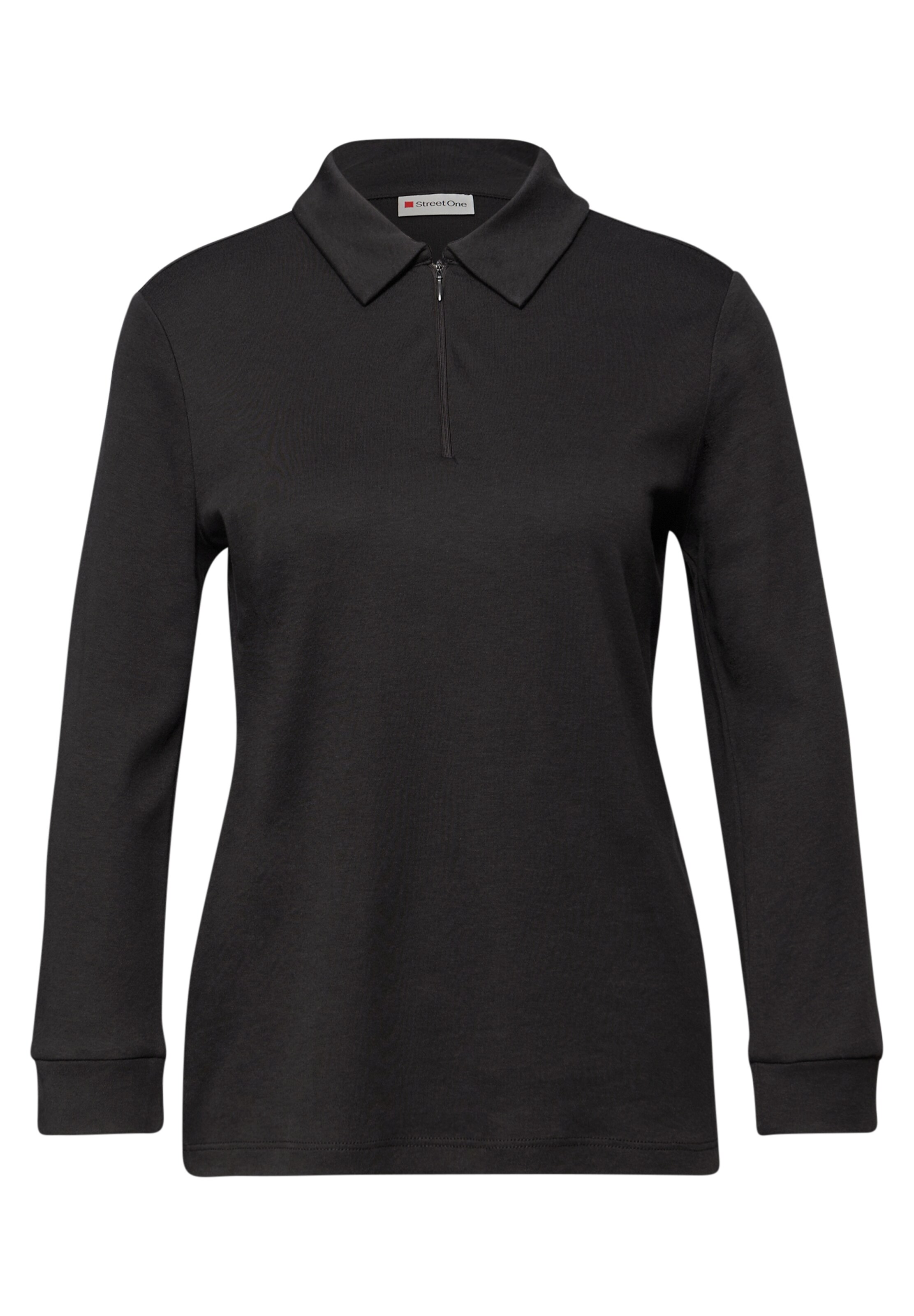 STREET ONE Poloshirt in Grau: Vorderseite