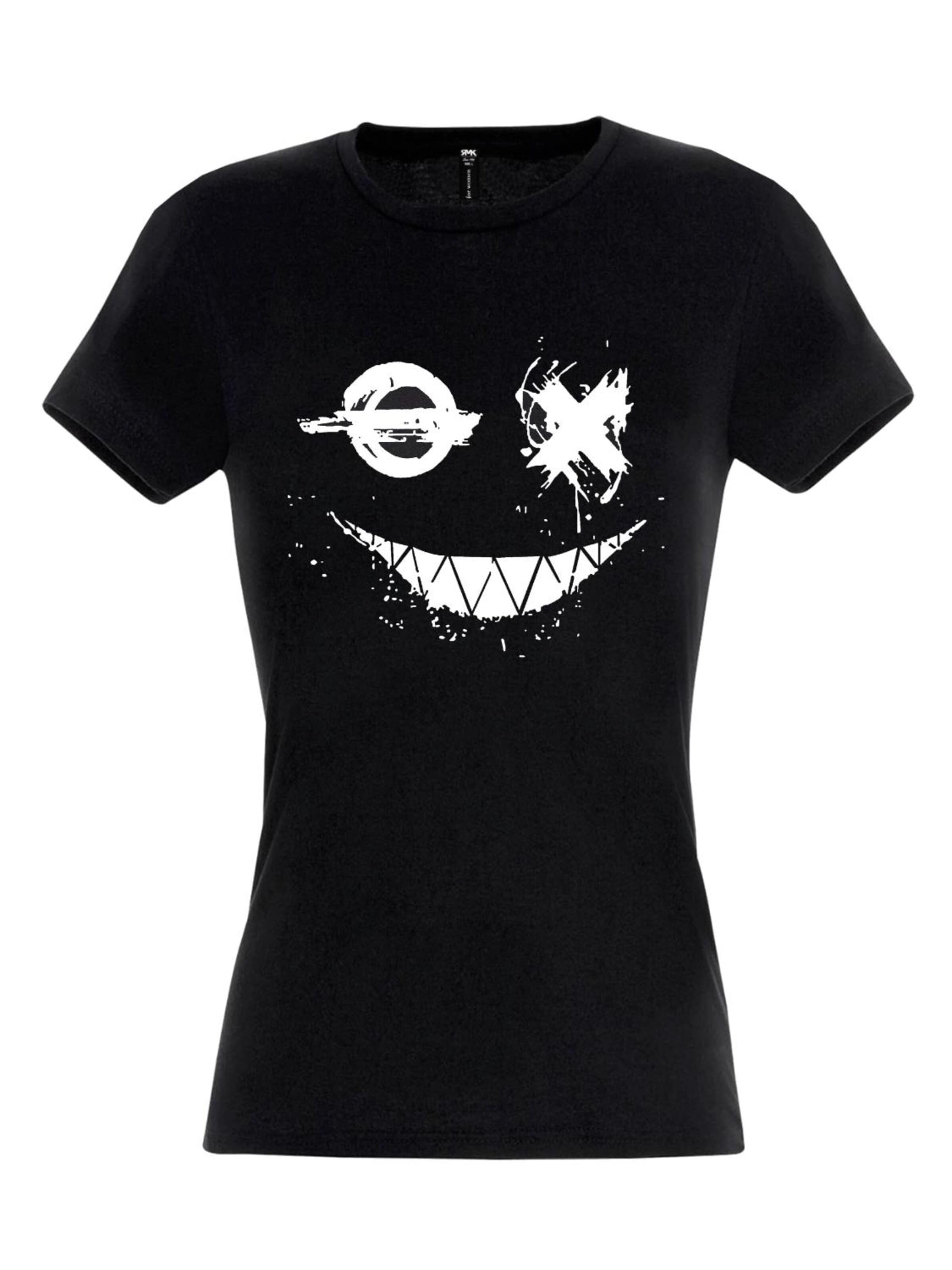 RMK Shirt 'Smily Smiley' in Black: front