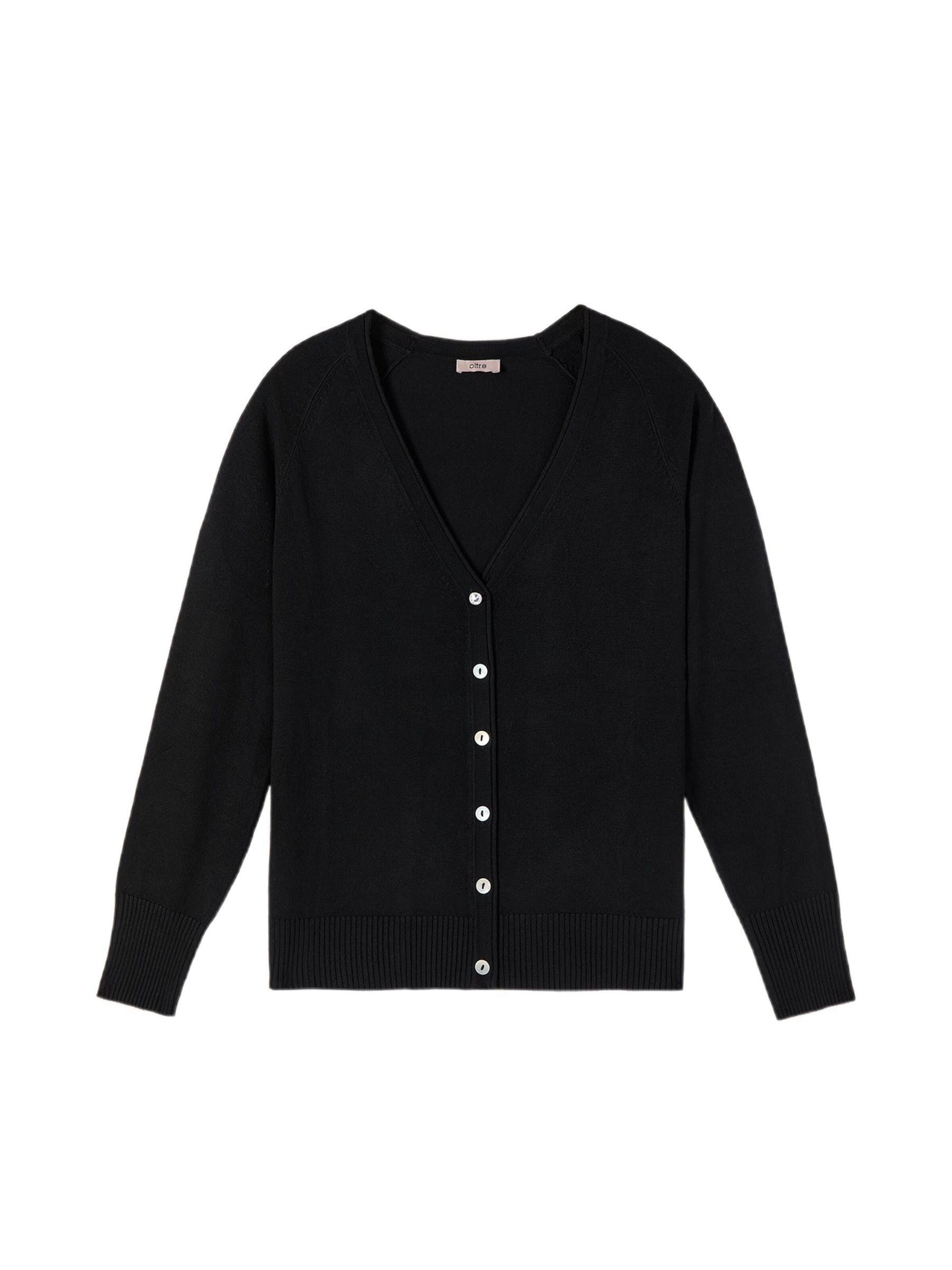 Pullover di oltre in nero: frontale