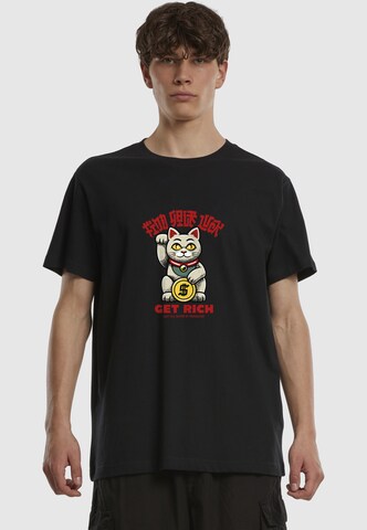 Maglietta 'Find Your Luck' di Mister Tee in nero: frontale