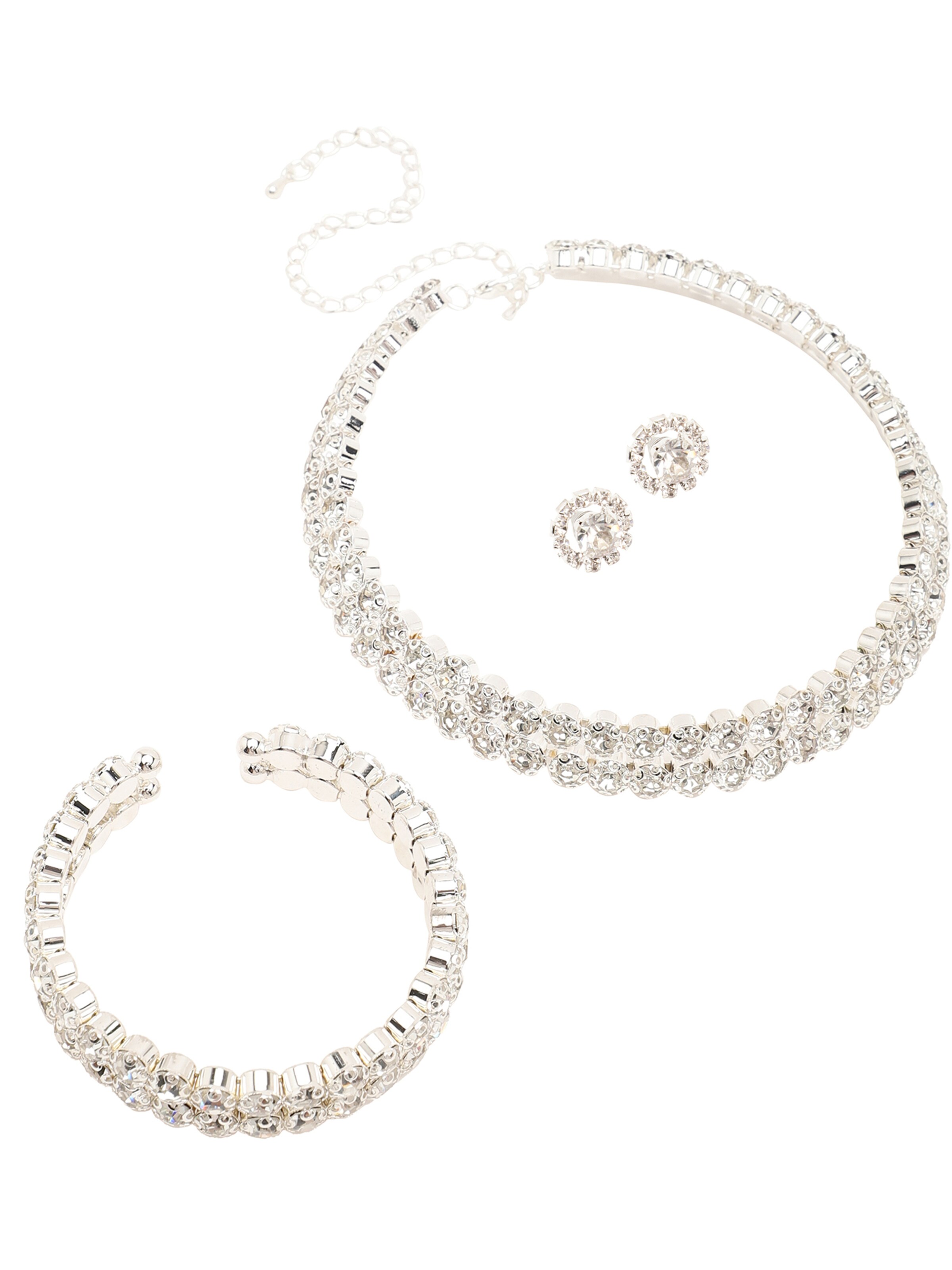 Parure de bijoux 'Suhail' SOHI en argent : devant