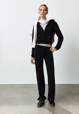 Pull&Bear Flared Hose in Schwarz