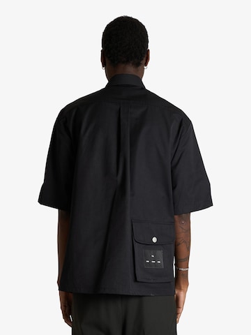 Yes London Regular fit Button Up Shirt in Black