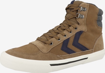 Hummel High-Top Sneakers 'Stadil' in Green: front