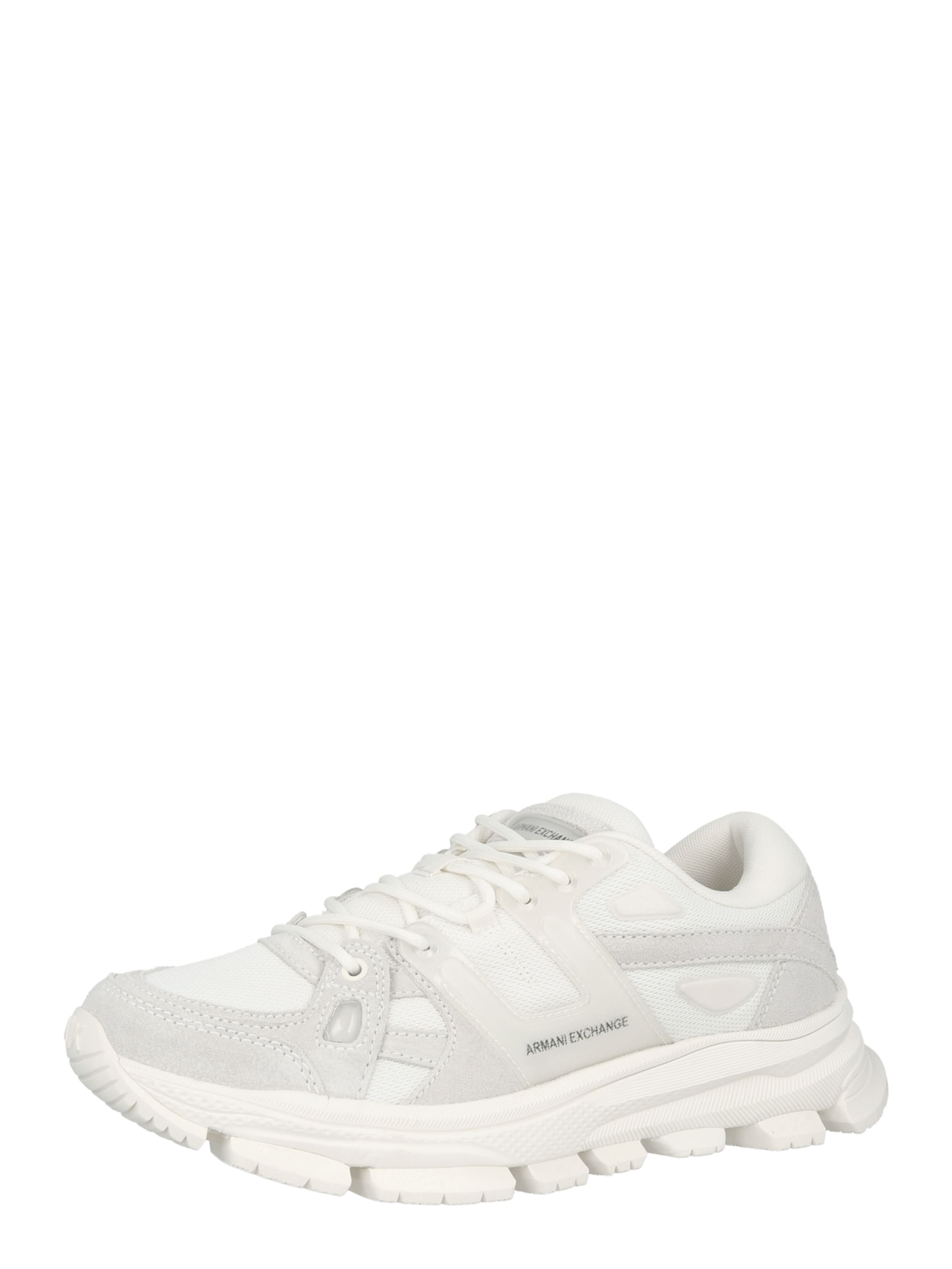 ARMANI EXCHANGE Matalavartiset tennarit 'CRASH' värissä valkoinen: etupuoli
